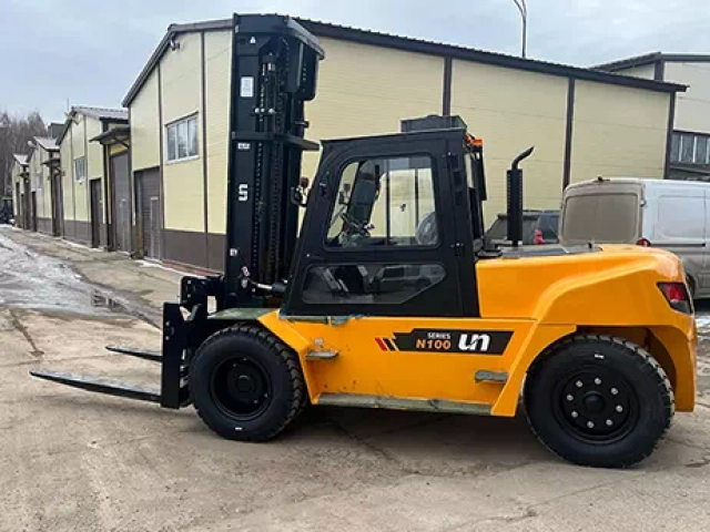 Дизельный вилочный погрузчик UN&nbsp;FD100T (Cummins, остекленная&nbsp;кабина, 2025&nbsp;г.в.) (фото)