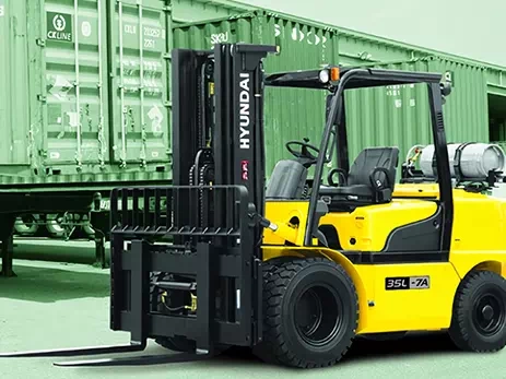 Газовый вилочный погрузчик 3,5&nbsp;тонны Hyundai&nbsp;35L-7A (фото)