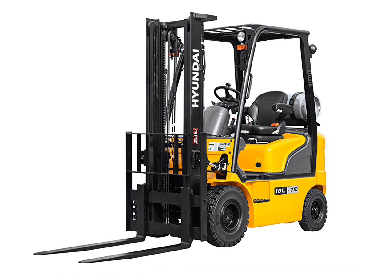 Фото №3: Газ-бензиновый вилочный погрузчик Hyundai 15L-7M