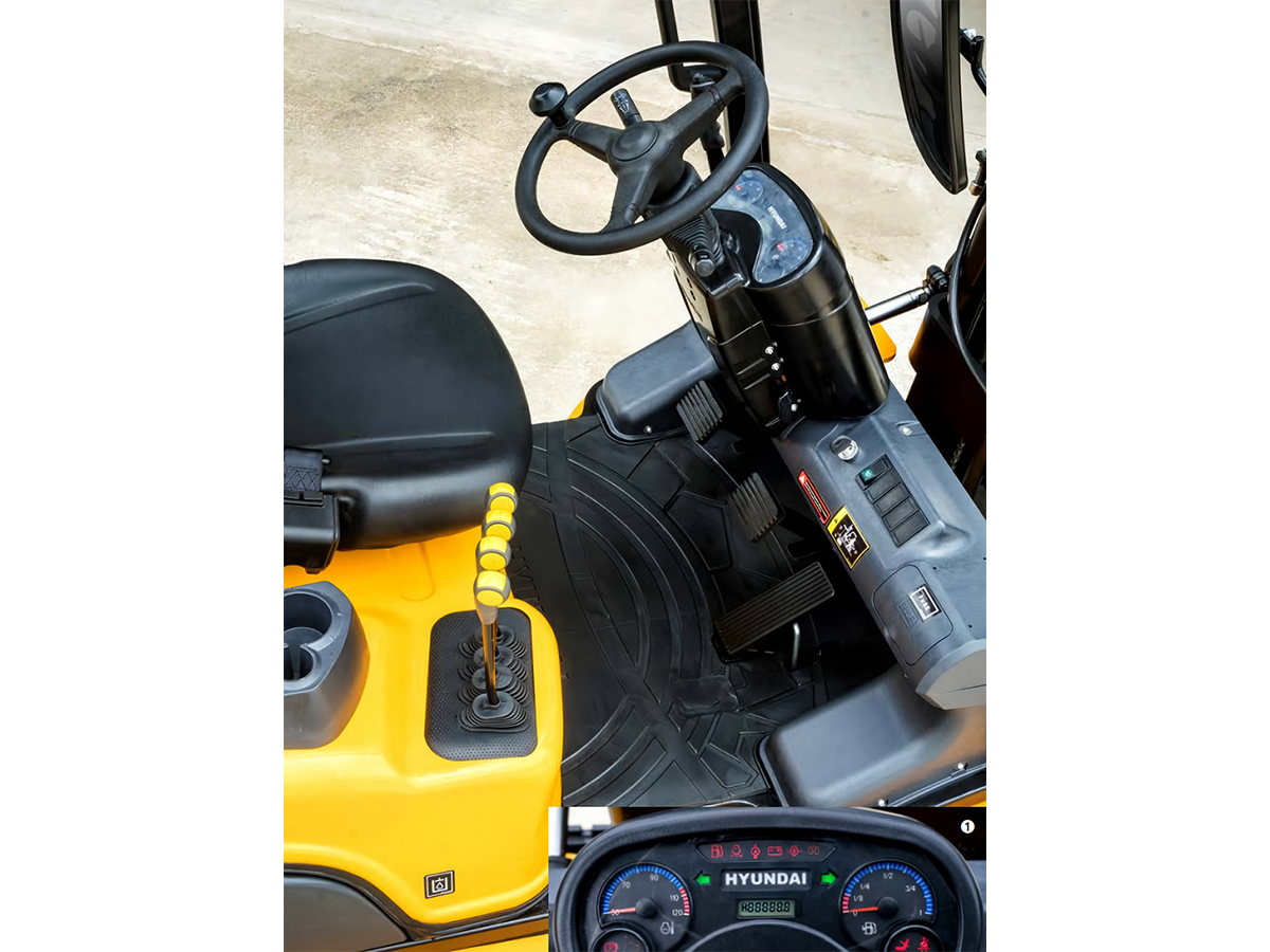 Фото №4: Газ-бензиновый вилочный погрузчик Hyundai 35LE-7