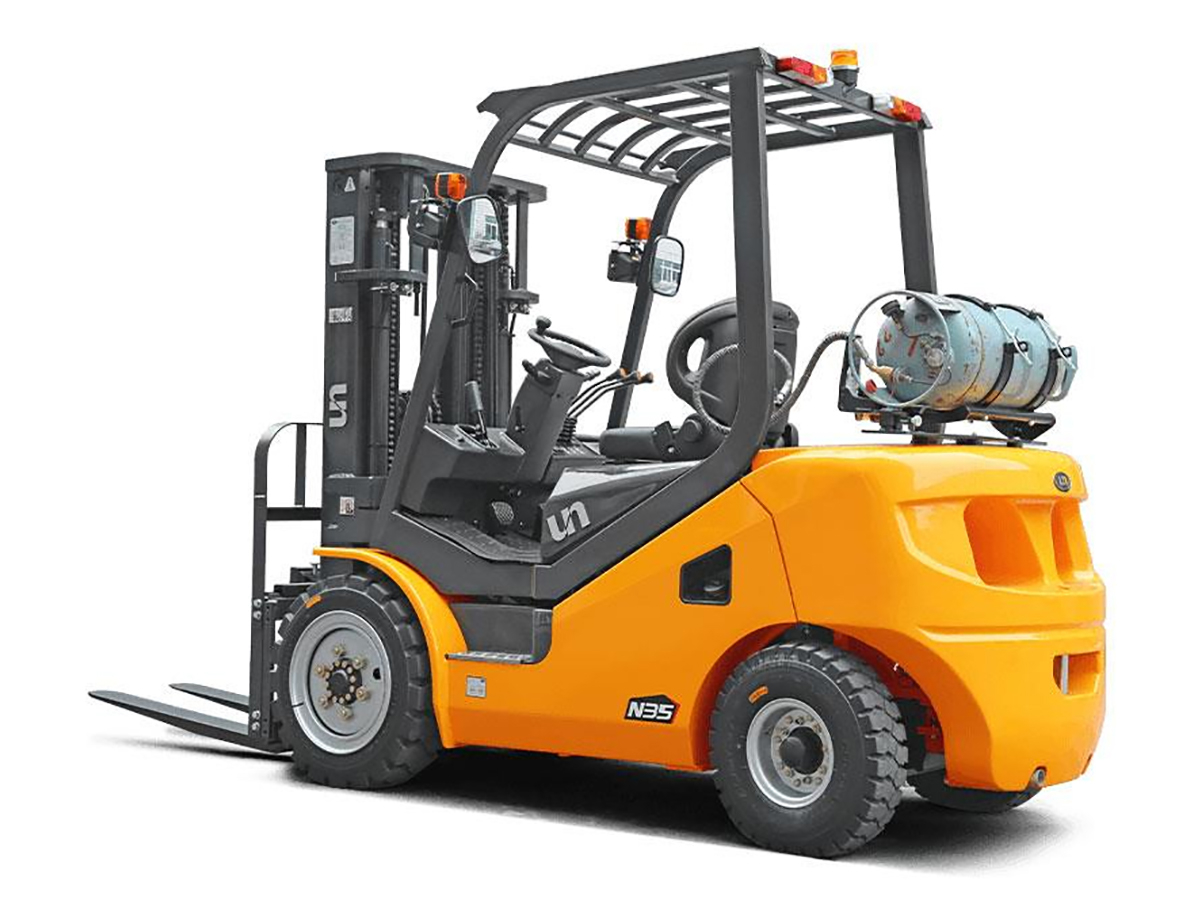 Фото №2: Газ-бензиновый вилочный погрузчик UN FGL35T-N г/п 3,5 тонны